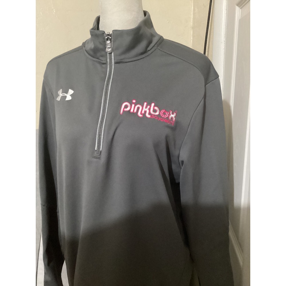 Under Armour Pinkbox Doughnuts Quarter Zip Pullover Athletic Jacket Women SM - Picture 2 of 5